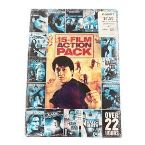 15 Film Action Pack (DVD, 2011, 3-Disc ) Chan, Norris, Lungren & More 22+Hours